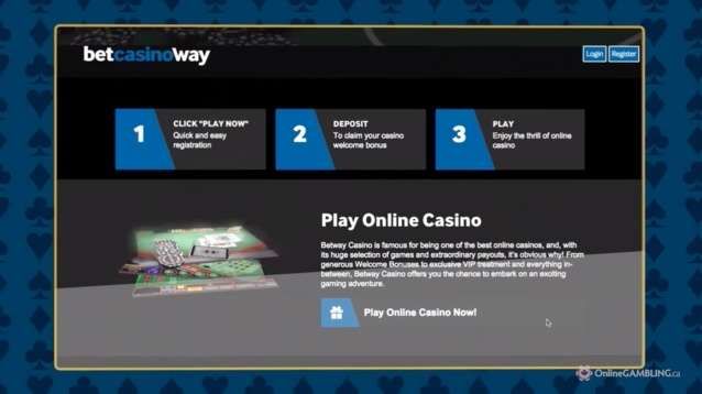 Betway Casino: screenshot of the casino site