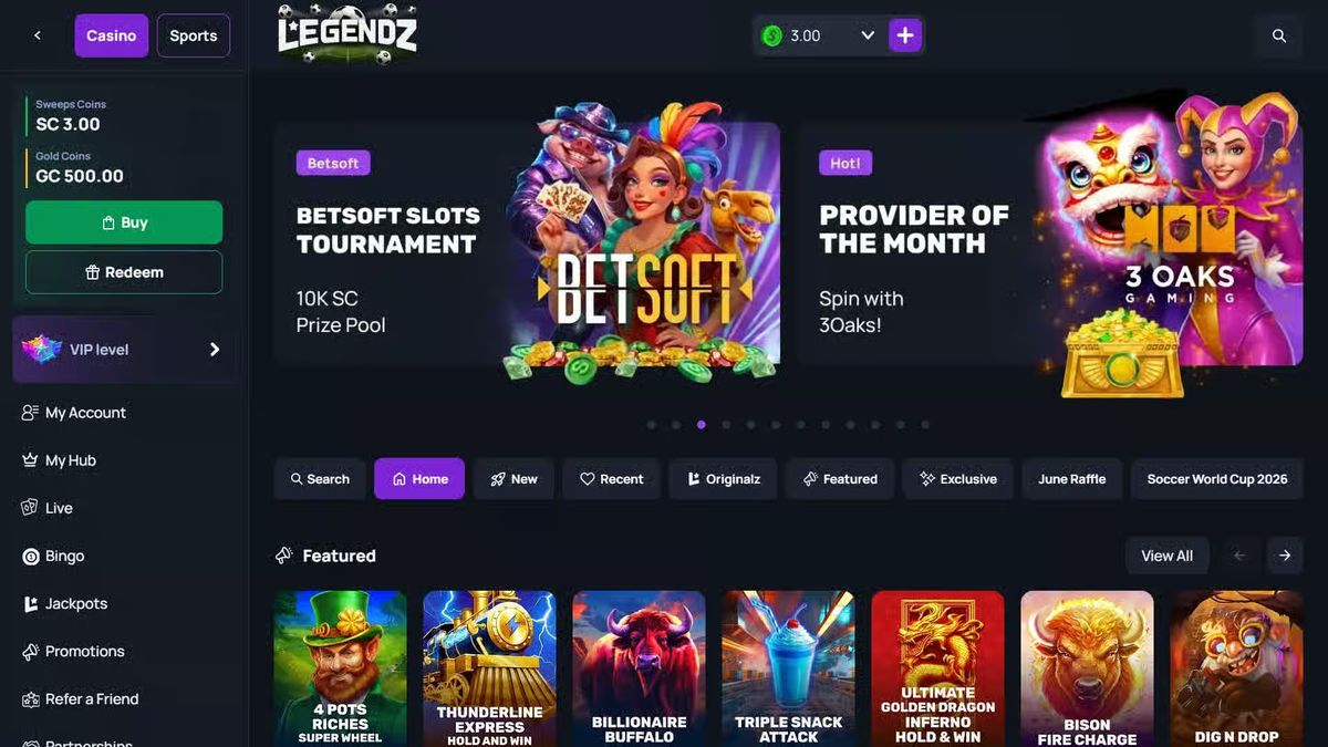 Bodog: screenshot of the casino site