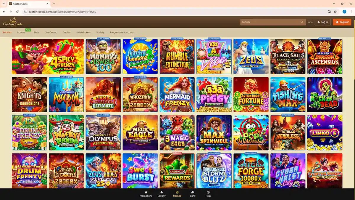Captain Cooks Casino lobby, a pick for muchbetter casinos in canada