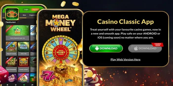 Casino Classic: screenshot of the casino site