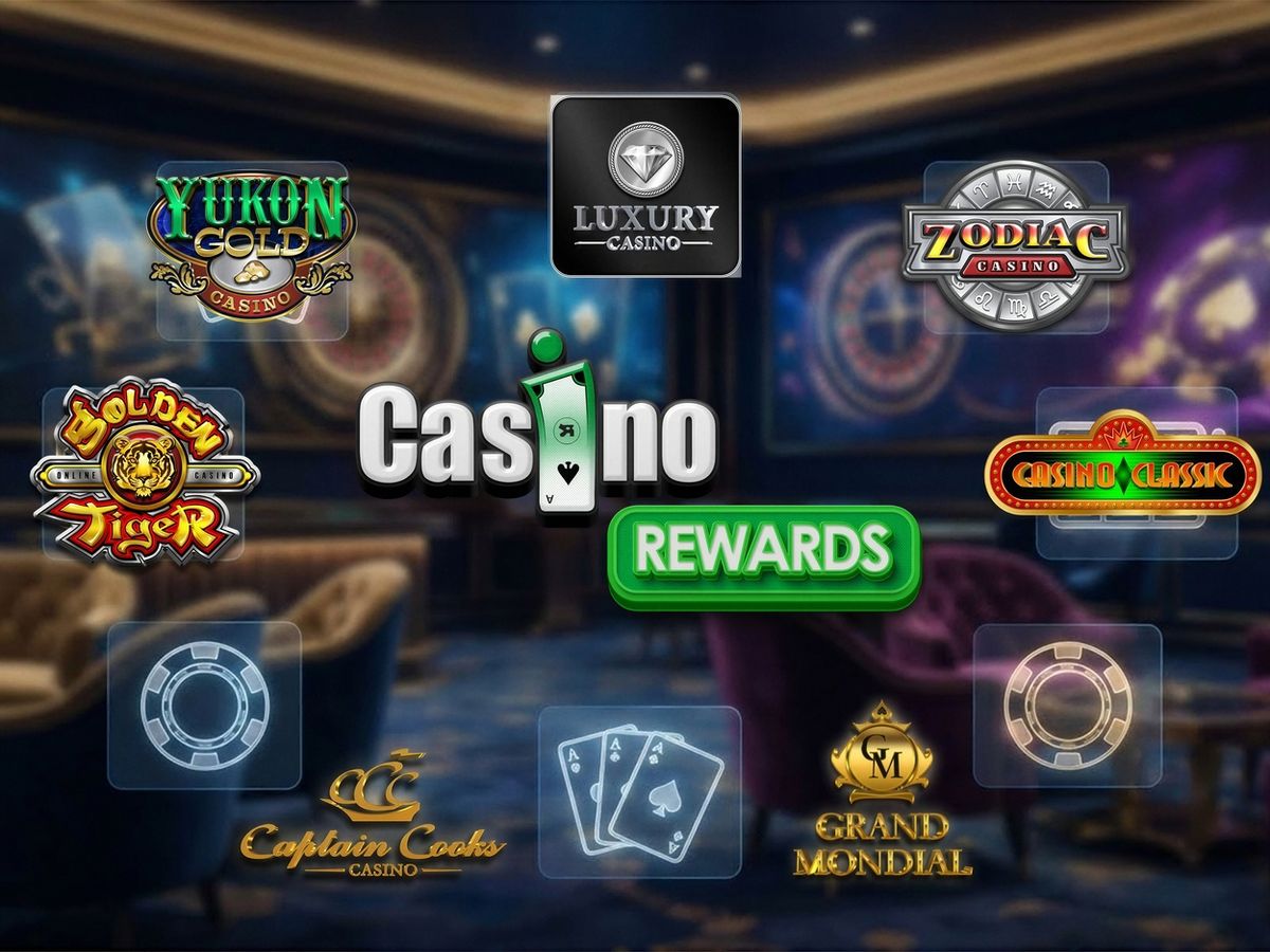 Casino Rewards: screenshot of the casino site