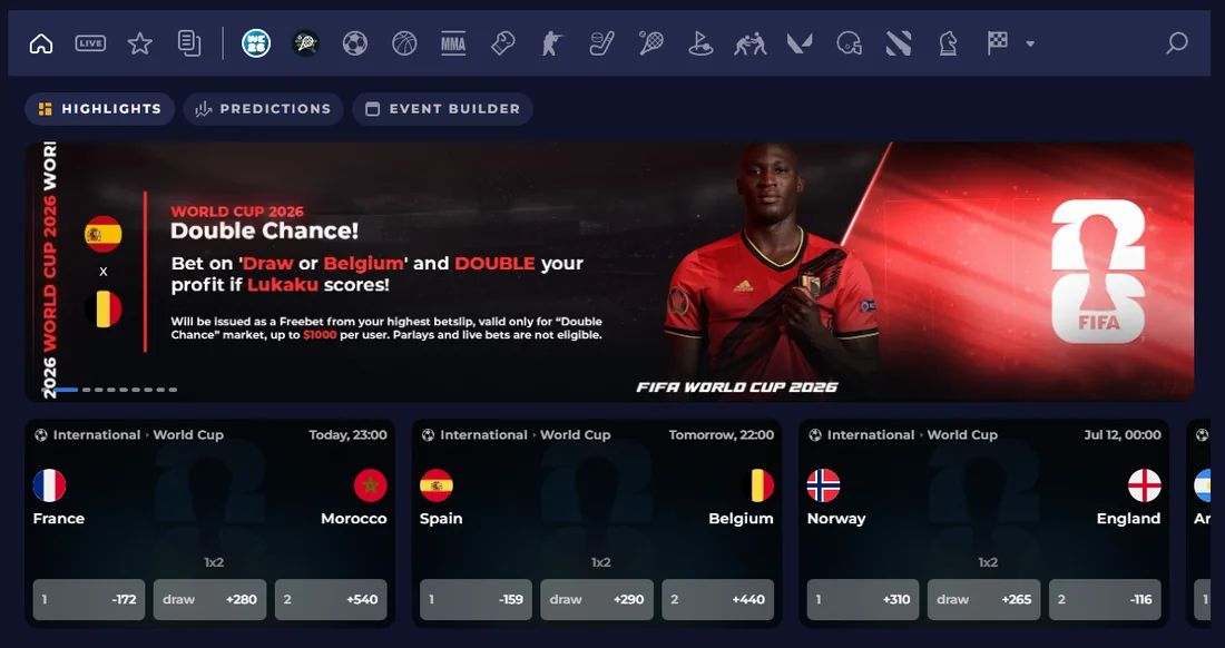 Rainbet: screenshot of the casino site