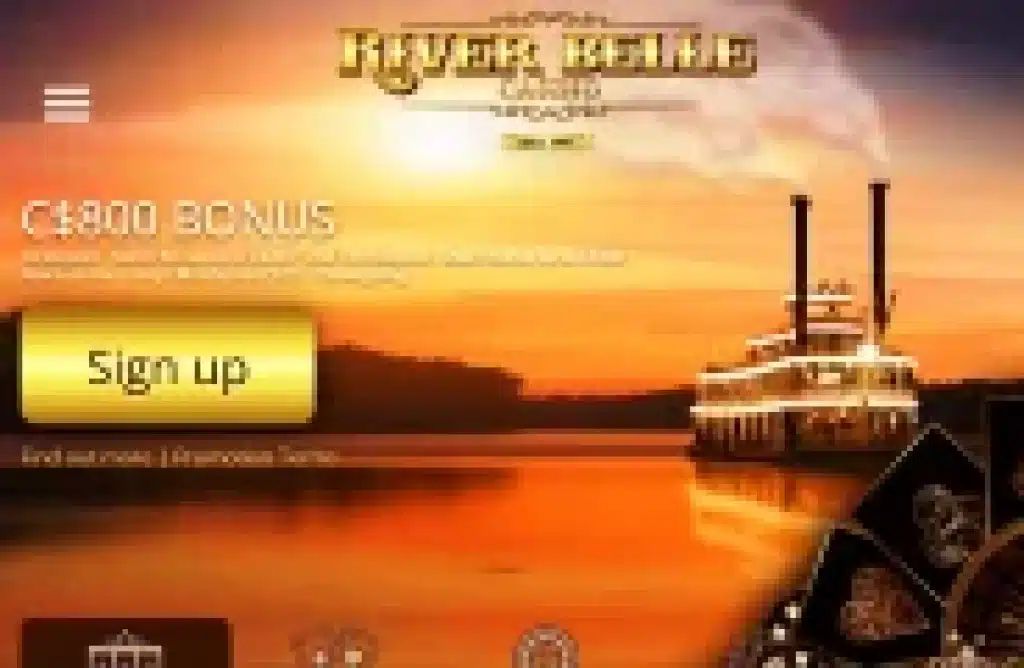 River Belle Casino: screenshot of the casino site