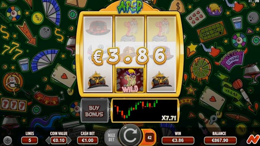 Wildz Casino: screenshot of the casino site
