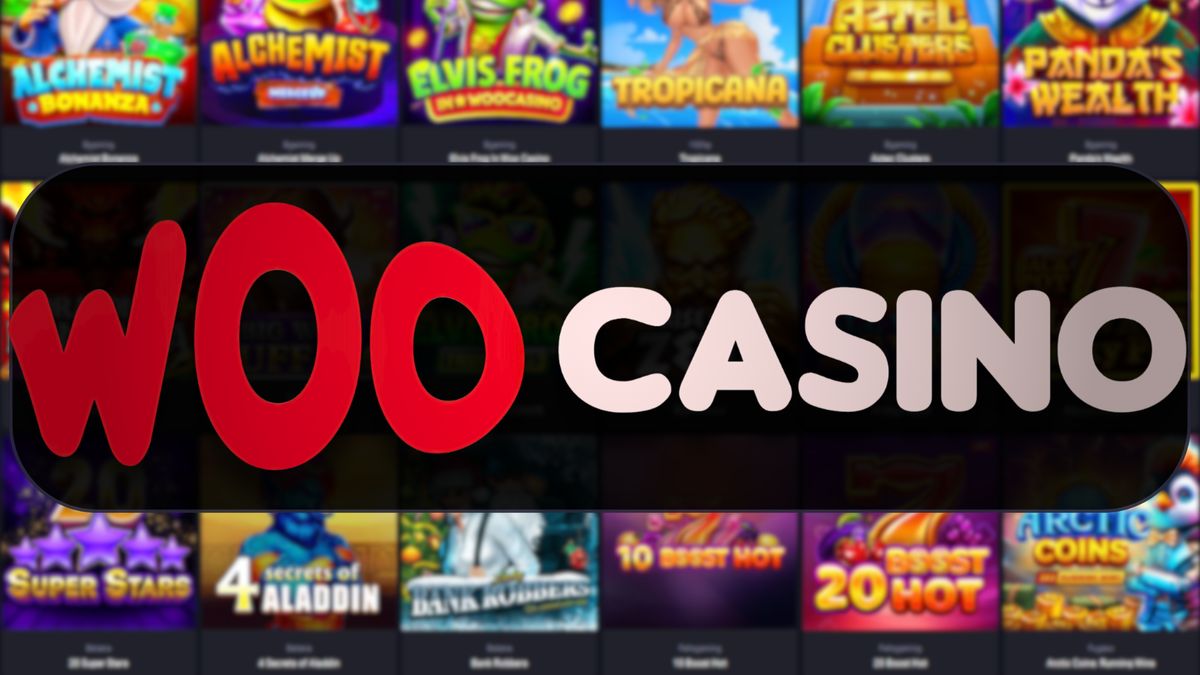 Woo Casino: screenshot of the casino site