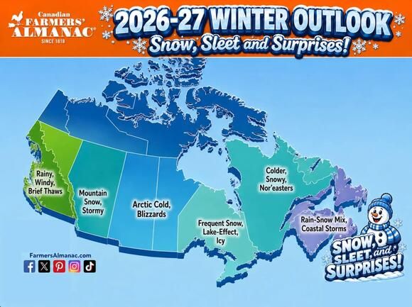 Canada's Fall Weather Forecast Predicts Early Snow for Multiple Provinces
