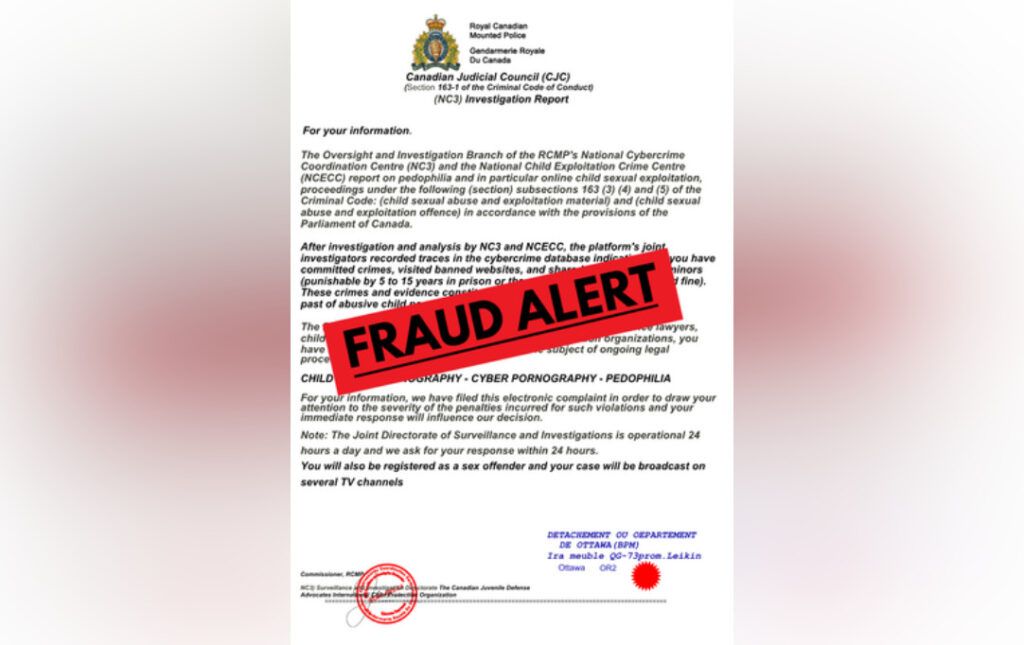 RCMP warns of scammers impersonating police using caller ID spoofing