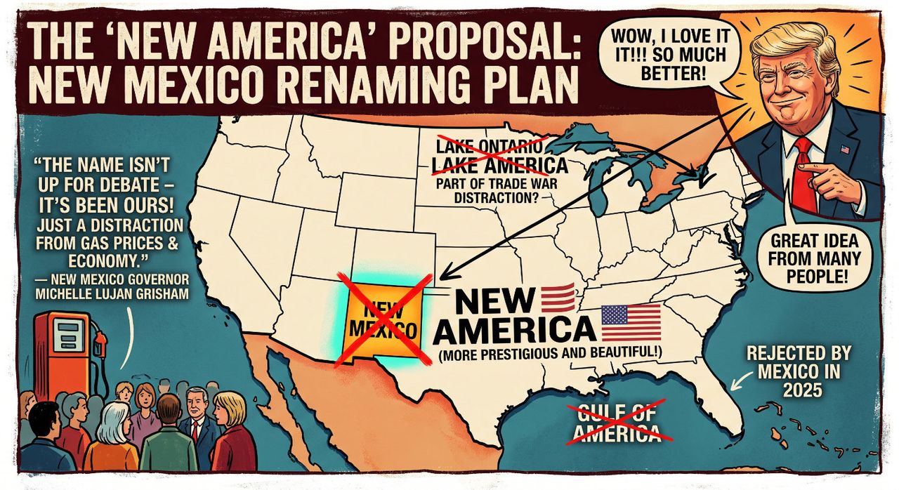 Trump proposes renaming New Mexico to 'New America' in latest social media blitz