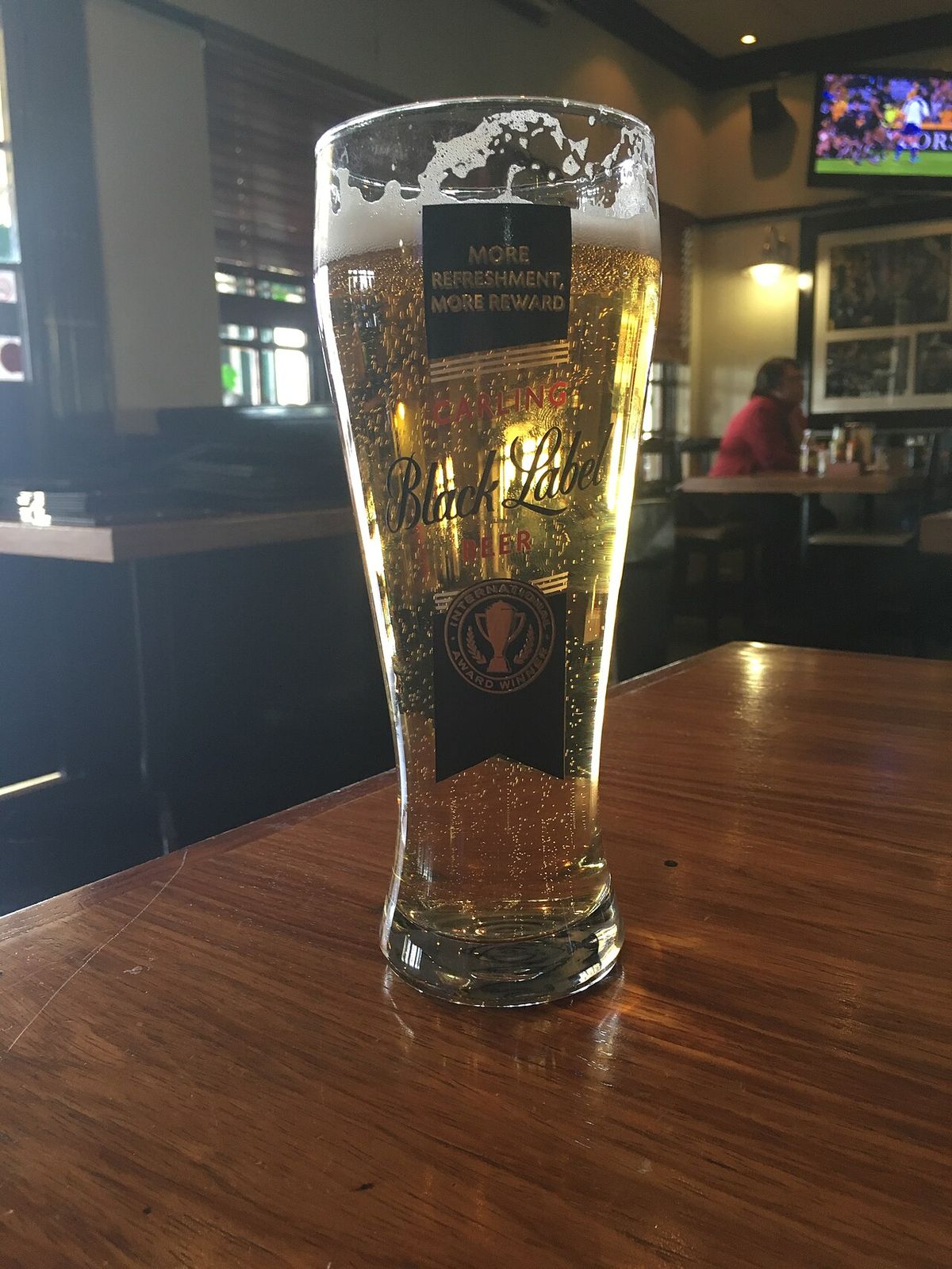 A Carling Black Label Draught in the Irish Rock pub, Radiokop, Johannesburg - August 2016