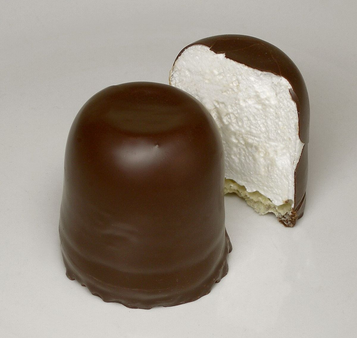 Chocolate-coated marshmallow treats