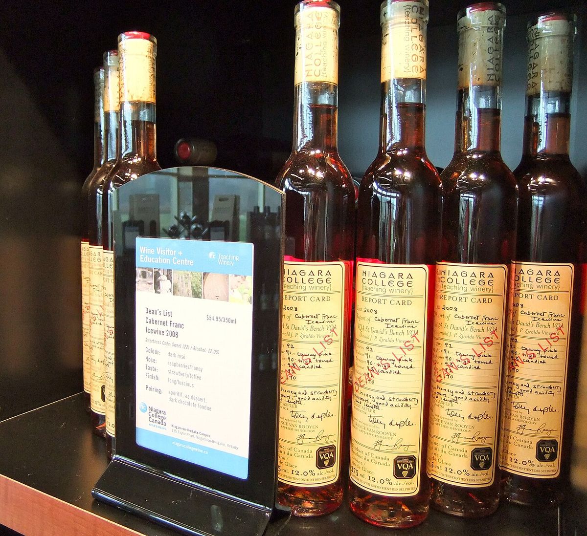 Cabernet France icewine with the VQA designation from Niagara wine reion.