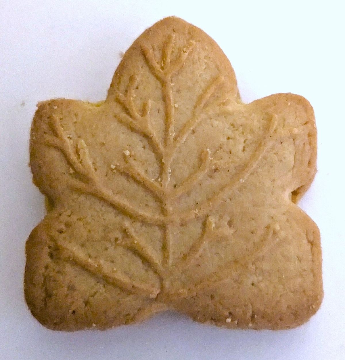 Maple leaf cream cookie