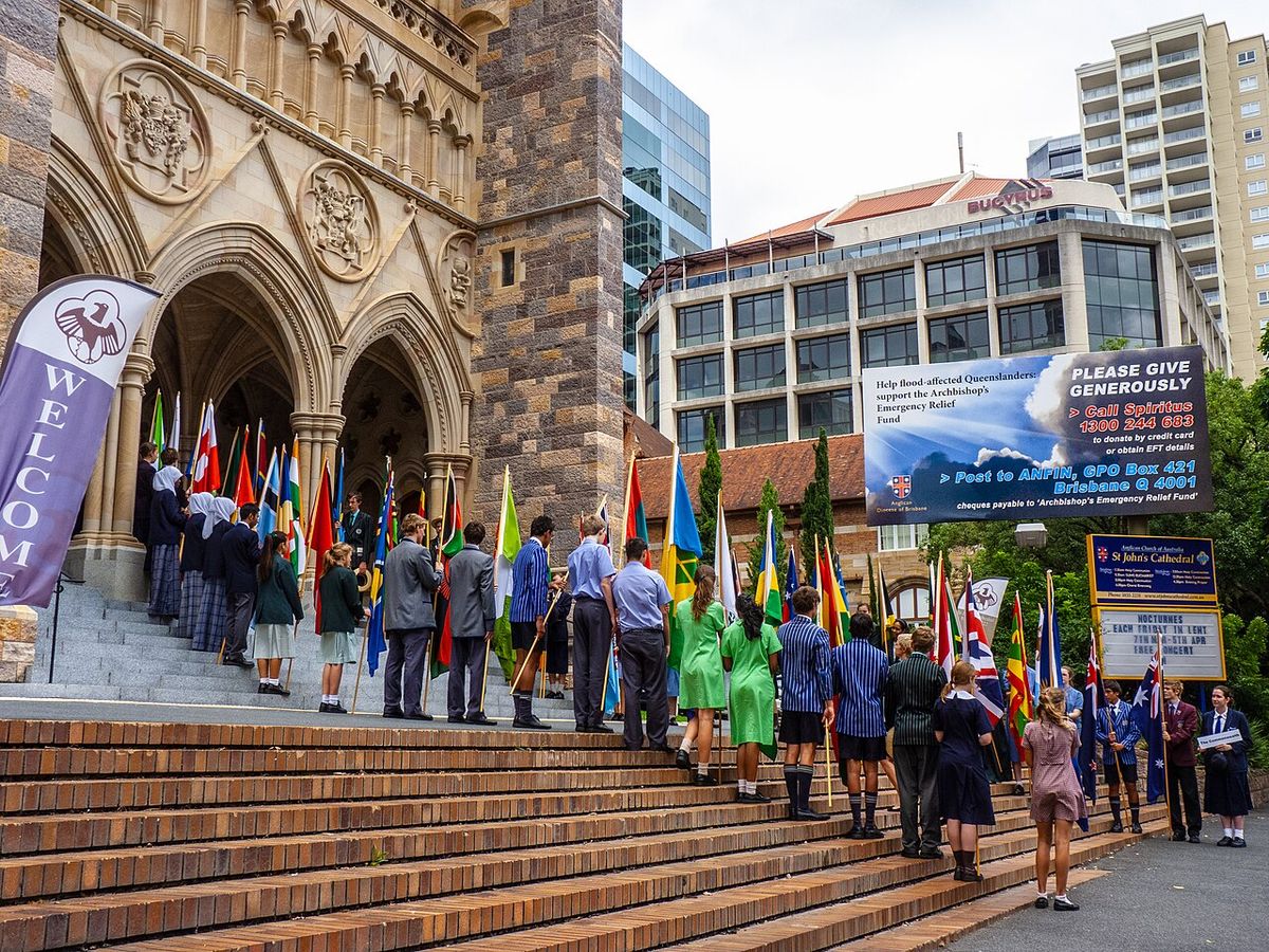St John's Cathedral is a heritage-listed Anglican cathedral of the Archdiocese of Brisbane, located in Ann Street, Brisbane CBD, City of Bri