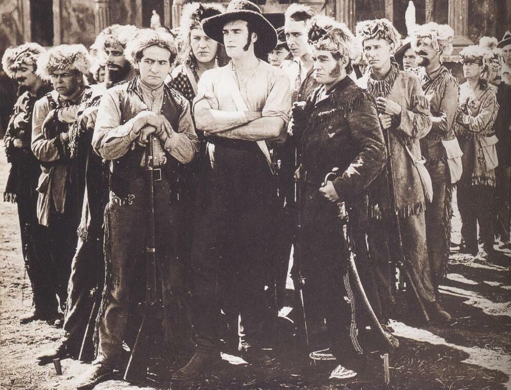 This is a screenshot from the 1915 movie Martyrs of the Alamo or The Birth of Texas. It is reprinted in Frank Thompson's 2005 book The Alamo