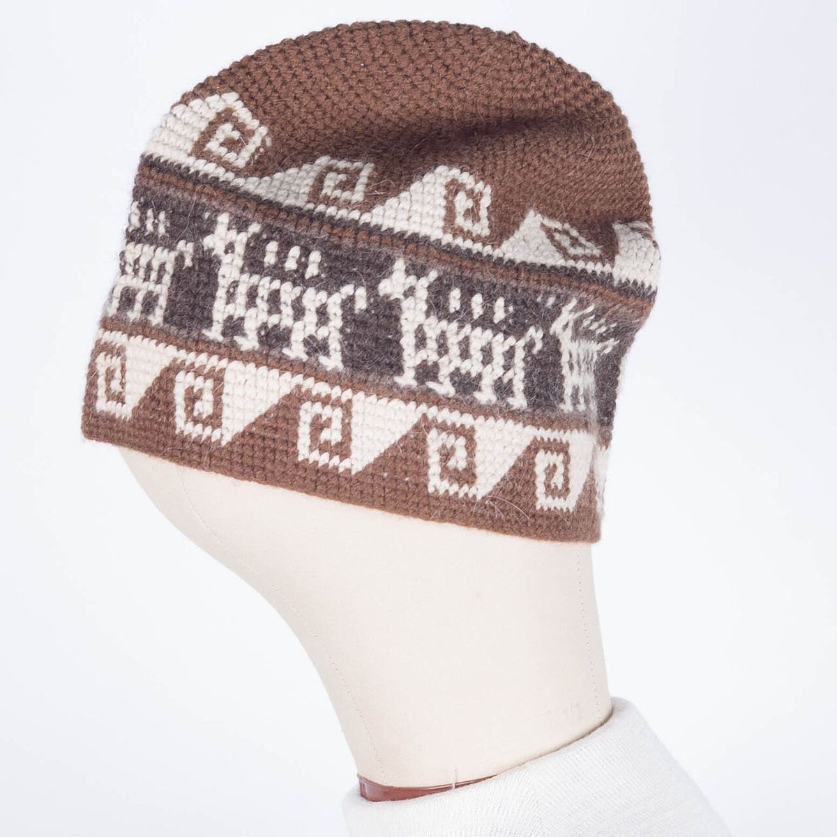 Cowichan cap by Polo Ralph Lauren. The textile design is based on traditional Cowichan patterns and prints.