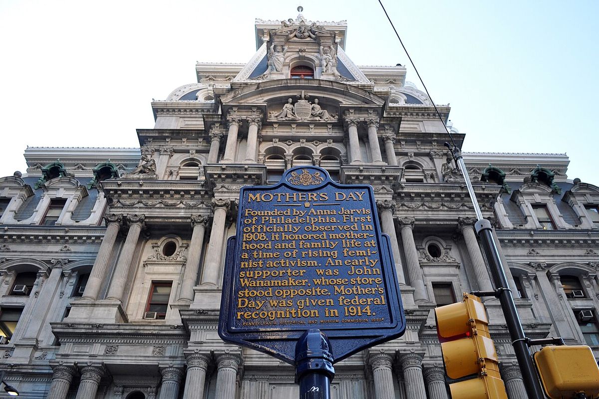 Mother's Day - Founded by Anna Jarvis of Philadelphia. First officially observed in 1908, it honored motherhood and family life at a time of
