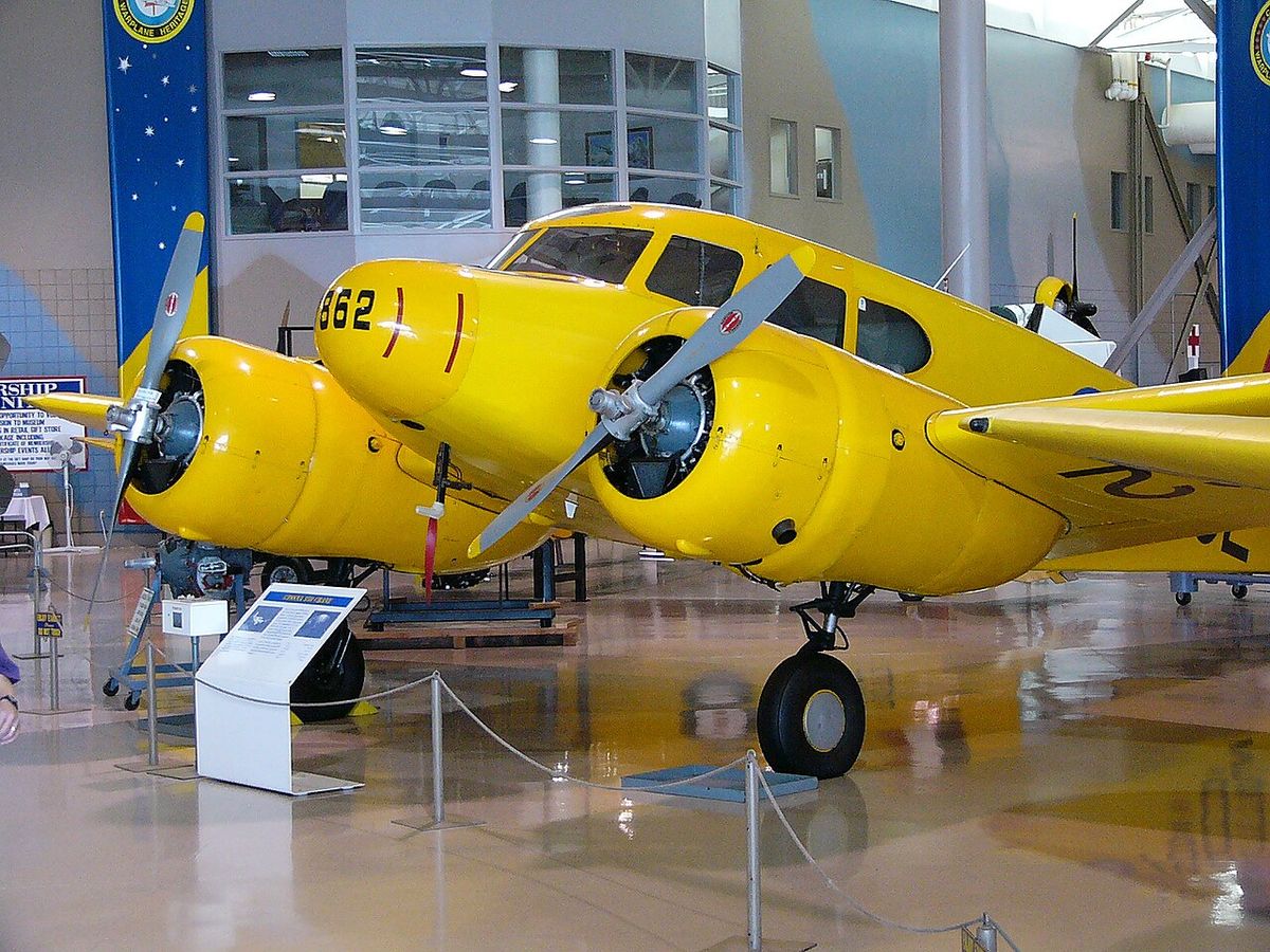 A Cessna Crane on display at the Canadian Warplane Heritage Museum
