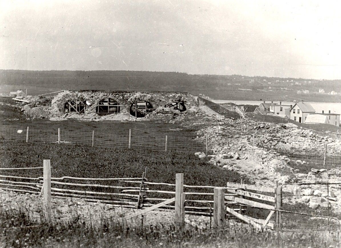The ruins of the Louisbourg Fortress.