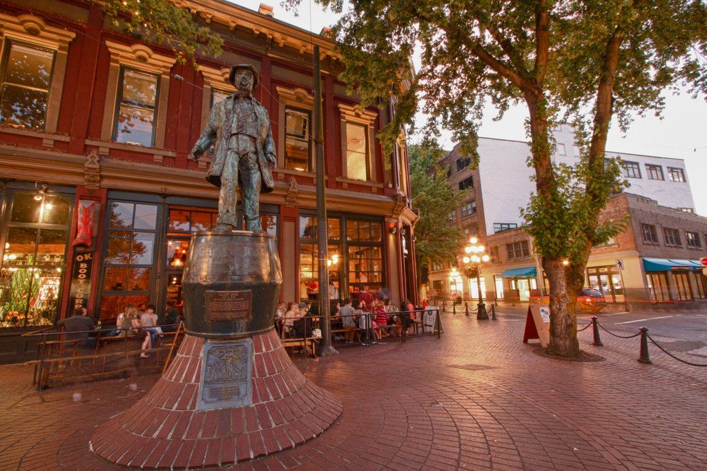Gassy Jack Statue in Vancouver's historic Gastown District
