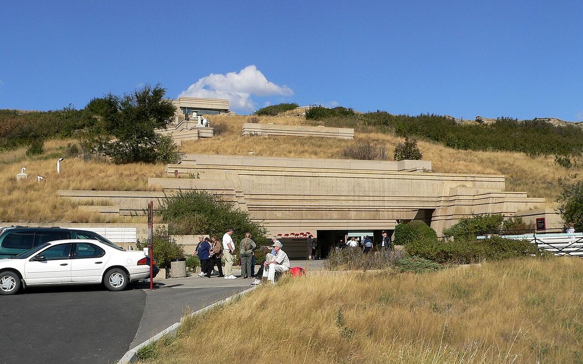 The interpretive center and museum at Head-Smashed-In Buffalo Jump, a World Heritage Site in Alberta, Canada.Photo taken with a Panasonic Lu