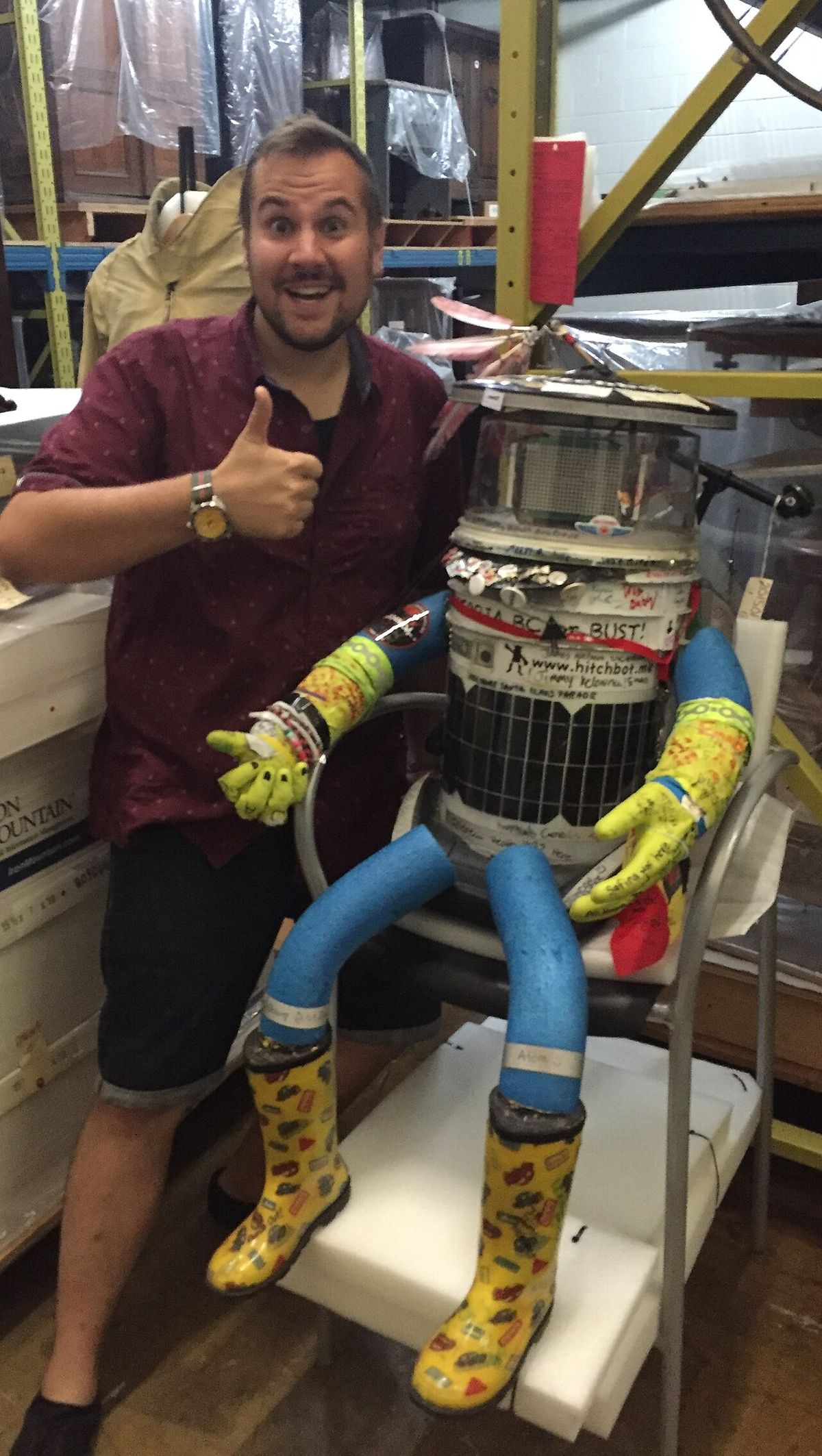 The original hitchBOT is currently housed in collections at the Canada Science and Technology Museum, located in Ottawa, Ontario.