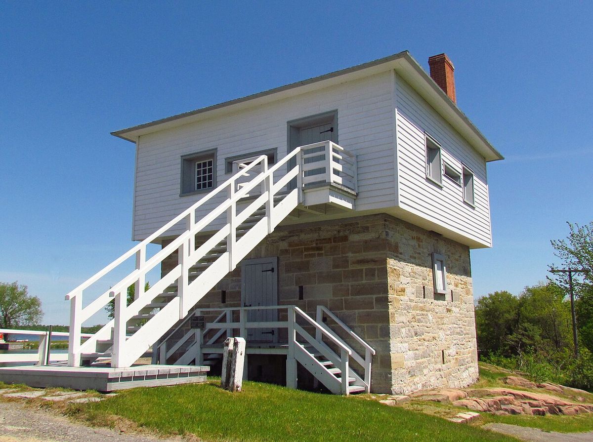 Blockhouse at Kingston Mills, Rideau Canal, Ontario, Canada