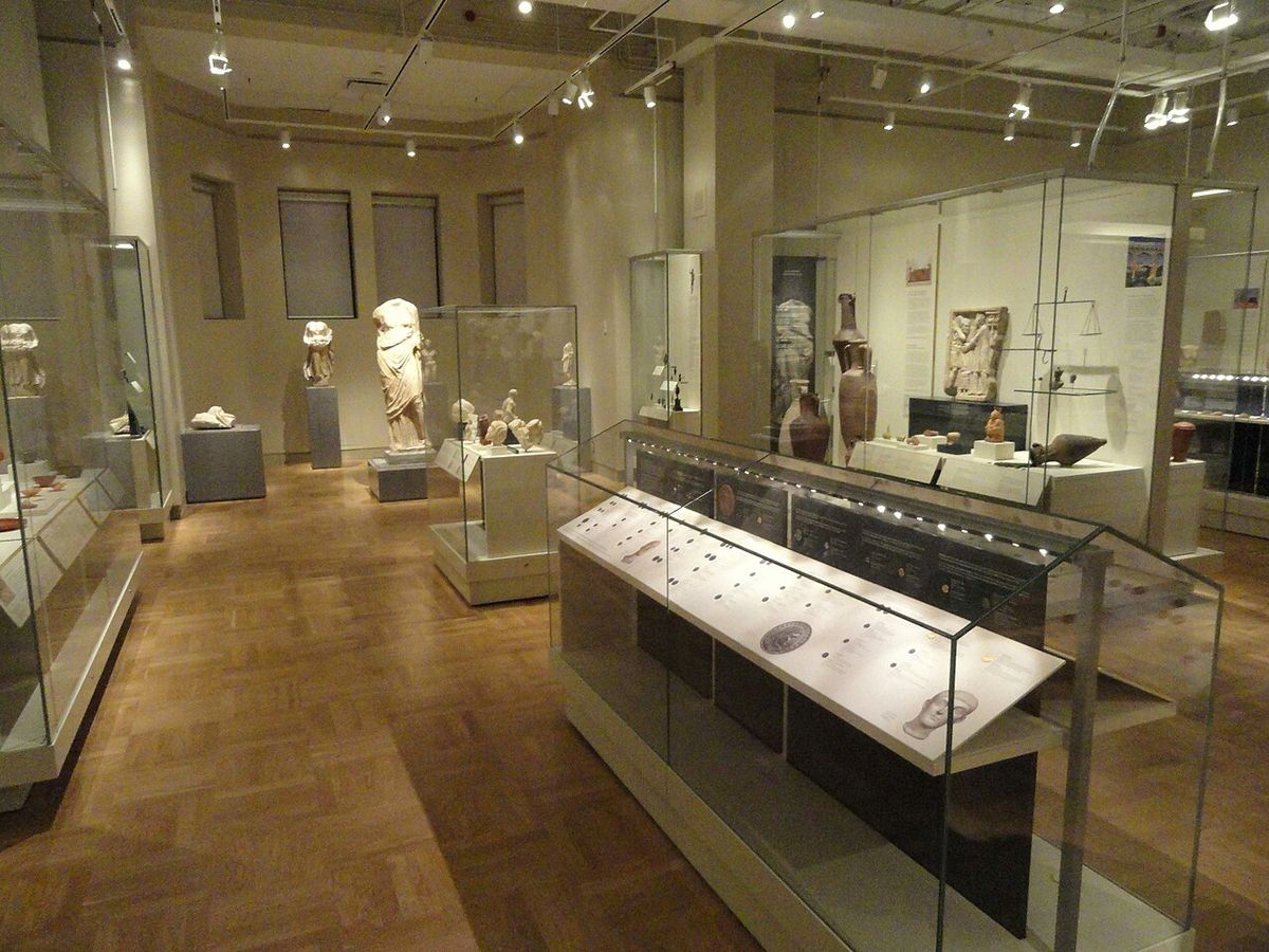 Exhibit in the Royal Ontario Museum, Toronto, Ontario, Canada. This exhibit is old enough so that it is in the public domain, and photograph