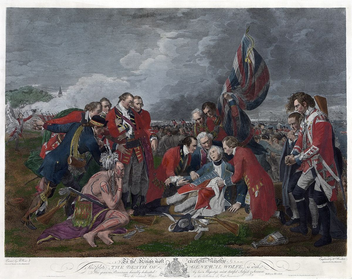 The death of General Wolfe / painted by B. West ; engraved by Wm. Woollett