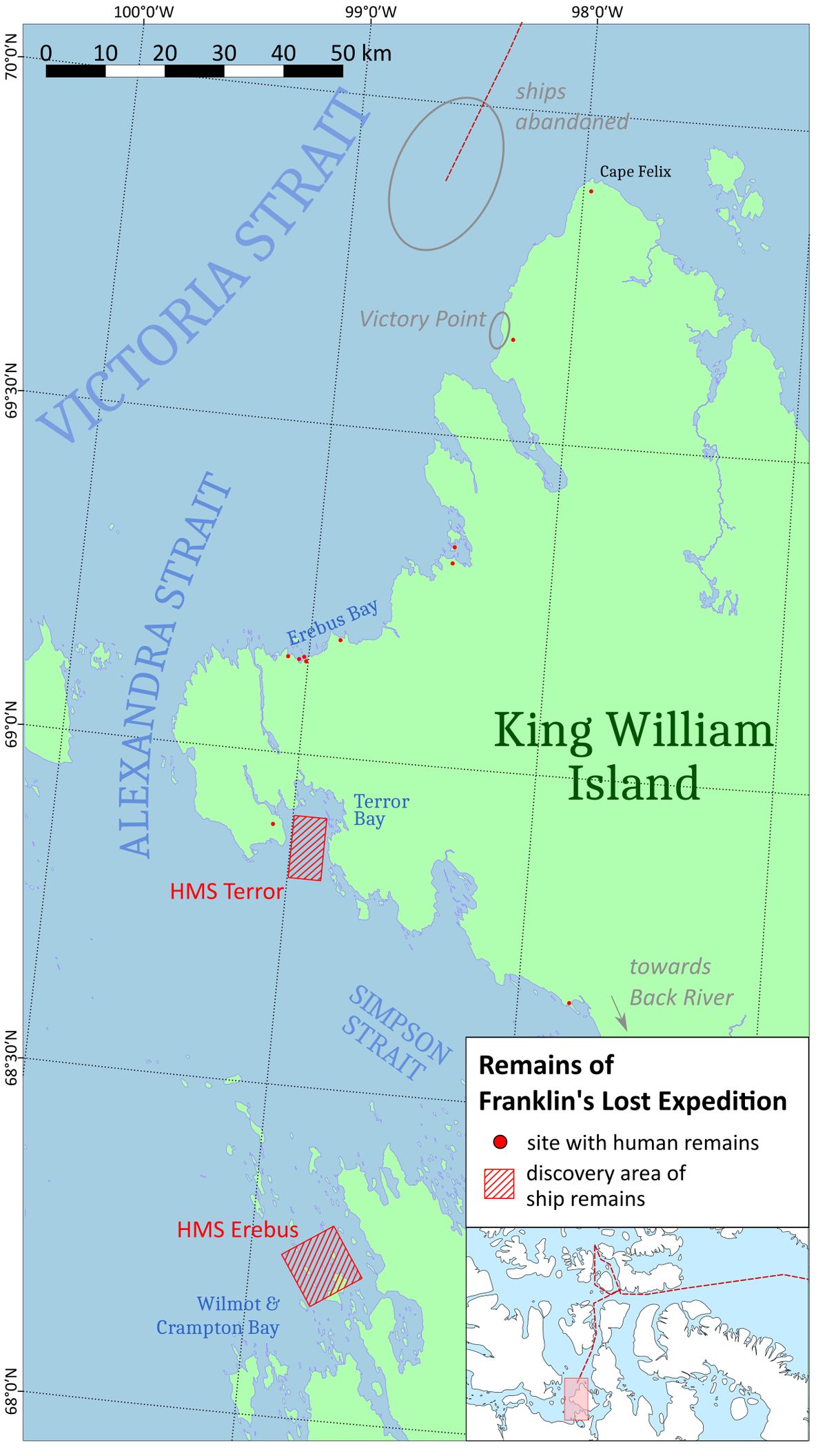 Wrecks of HMS Erebus and HMS Terror National Historic Site